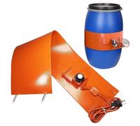 ERSINIAN Chauffage de fût d'huile à Monter soi-même, élément Chauffant isolé de 800 à 3000 W pour réservoir, fût ou Tuyau, Thermostat réglable de 30 à 150 °C (120 L, 250 x 1360 mm, 1700 W)