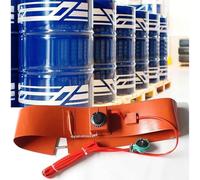 ERSINIAN Chauffage pour fût d'huile, Coussin Chauffant en Silicone pour fût d'huile et de Miel avec Thermostat 30-150℃, pour vannes, Instruments, réservoirs (Bouton, 120L 250 * 1360 1700W)