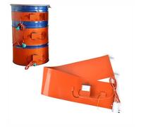 ERSINIAN Chauffe-fût d'huile, Coussin Chauffant en Silicone pour fût d'huile et de Miel avec Thermostat 30-150℃, pour vannes, Instruments, réservoirs (numérique, 120 L 250 * 1360 1700 W)