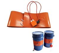 ERSINIAN Courroie chauffante en Silicone Haute résistance avec Thermostat pour fûts et seaux d'huile, Protection antigel et Anti-Condensation, Conception isolée LED 1800 W (100 L, 1200 x 300 mm)