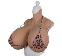 ERSINIAN Faux Seins artificiels, Bonnet H en Coton, Poitrine Artificielle, Poitrine de Cosplay, Poitrine de travesti, Poitrine en Silicone, Formes mammaires réalistes, Jaune Asiatique