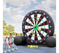 ERSINIAN Outdoor Inflatable Football Dart Target - 3m Height with 8 Balls and 370W Fan - Waterproof Giant Game for Backyard Parties