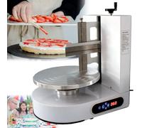 ERSINIAN Professional Cake Supplies 4-12Inch Automatic Cake Icing Machine, Round Cake Cream Spreading Coating Filling Machine with Adjustable Cake Edge Surface Scraper, 35CM Smoothing Cake Turntable