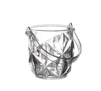 ERSINIAN Seau à vin Transparent en Acrylique de 1200 ML avec poignée, idéal pour Les Bars, Les fêtes et Les Restaurants.