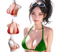 ERSINIAN Seins artificiels, Faux Seins, Poitrine en Coton, Bonnet I, Faux Seins, Poitrine en Silicone, prothèses mammaires Souples, Faux Seins, Poitrine Artificielle, Poitrine de Cosplay, Ivoire