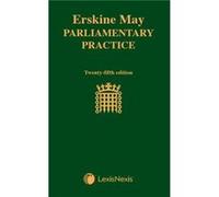 Erskine May Parliamentary Practice Consultant editor Mark Hutton , Consultant editor Douglas Millar , Consultant editor Simon Patrick , Consultant editor Christopher Johnson , Consultant editor Alan S