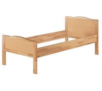 Erst-Holz Cadre de lit Simple Haut en hêtre Naturel 100x200 sans sommier ni Matelas 60.70-10oR
