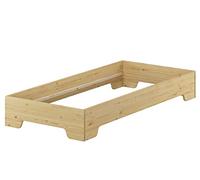Erst-Holz Cadre de lit Simple, pin Massif Naturel 80x200 lit compacte sans literie 60.56-08oR
