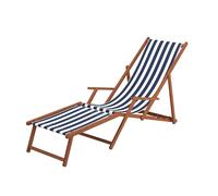 Erst-Holz Chaise Longue Bleu et Blanc
