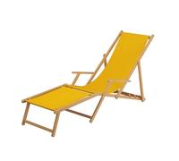 Erst-Holz Chaise Longue de Jardin Jaune