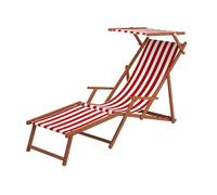 Erst-Holz Chaise Longue Rouge et Blanc