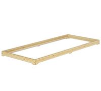 Erst-Holz lit Bas pin 90x200 sommier à Lattes INCL.