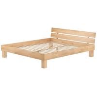 Erst-Holz® Lit en bois massif 200 x 200 cm Lit familial Lit double Accessoires au choix V-60.80-200 lattes à ressort