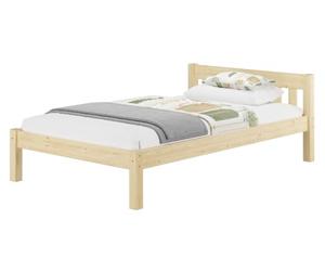 Erst-Holz Lit en Bois véritable, Cadre de lit en pin 120x200 cm, Non traité sans Accessoires