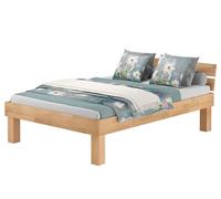 Erst-Holz Lit en hêtre Massif Naturel, Style Moderne, Dimensions et Hauteur sélectionnables V-60.80-H, Largeur de la Surface de Couchage:160, Longueur de la Surface de Couchage:200