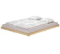 Erst-Holz Lit futon 160x200 Gain de Place lit loft Extra Bas frêne Vernis V-60.47E-16 sans Accessoires