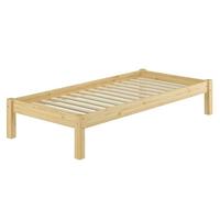 Erst-Holz Lit futon pin Massif Naturel 80x200, Design Moderne sans tête de lit, y Compris sommier 60.35-08