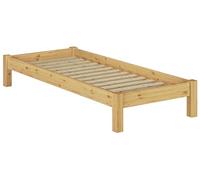 Erst-Holz Lit futon pin Massif naturell 90x200, Design Moderne sans tête de lit y Compris sommier 60.35-09