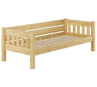 Erst-Holz Lit Simple Style Contemporain pin Massif 90x200 Accessoires sélectionnables V-60.53-09, Accessoires:sommier à Lattes INCL.