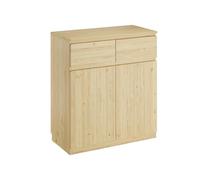 Erst-Holz Sideboard Commode en Bois avec 2 tiroirs et 2 Portes Pin Naturel 90.50-21