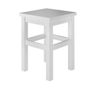 Erst-Holz Tabouret en Bois Massif sans Dossier en pin Massif Naturel ou blancpin Blanc