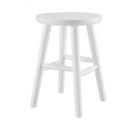 Erst-Holz Tabouret Rond en Bois Massif sans Dossier en pin Massif Naturel ou Blanc V-90.71-42, Type de Bois/Couleur du Bois:pin Blanc