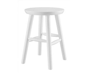 Erst-Holz Tabouret Rond en Bois Massif sans Dossier en pin Massif Naturel ou Blanc V-90.71-42, Type de Bois/Couleur du Bois:pin Blanc