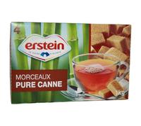 Erstein sucre de canne roux en morceaux 1 kg