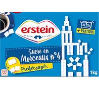 Erstein Sucre en Morceaux n°4 Prédécoupés 1Kg