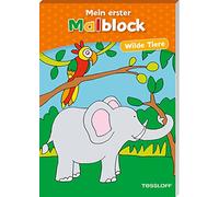 Erster Malblock. Wilde Tiere: Malen für Kinder ab 4 Jahren