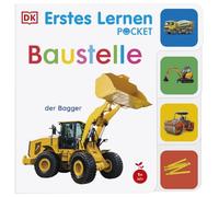 Erstes Lernen Pocket. Baustelle: Buntes Pappbilderbuch - klein und leicht für unterwegs. Mit Griff-Register und realistischen Fotos. Für Kinder ab 1 Jahr