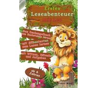 Erstes Leseabenteuer mit Leo: Das Dschungelbuch zum Buchstaben lernen mit Silbentexten zum Lesen lernen mit Witzen, Rätseln und Aufgaben. Ab 6 Jahren