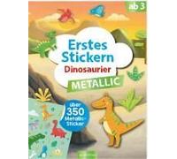 Erstes Stickern Metallic - Dinosaurier