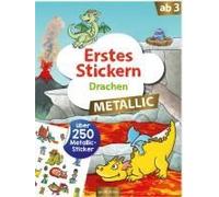 Erstes Stickern Metallic - Drachen