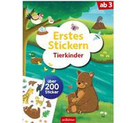 Erstes Stickern - Tierkinder: Über 200 Sticker