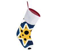 ERSTSNCK Chaussettes de Noël de 41,9 cm avec manchette en peluche - Symbole de l'esprit d'étoile - Grand bas de Noël rouge pour suspendre la cheminée, décoration de vacances traditionnelle pour fête