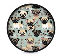 ERSTSNCK Horloge murale décorative silencieuse et sans tic-tac pour salon, chambre à coucher, salle de bain, cuisine, bureau, appartement ou cadeau, 25,4 cm, blanc