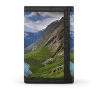 ERSTSNCK Norwegian Fjords Portefeuille de voyage élégant avec porte-cartes d'identité et sécurité à trois volets pour homme et femme