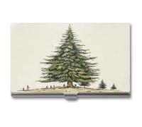 ERSTSNCK Porte-cartes de visite en forme de pin en métal personnalisé super léger pour cartes de visite avec fermeture à boucle pour homme et femme