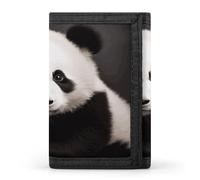 ERSTSNCK Portefeuille de voyage élégant en forme de panda noir et blanc avec porte-cartes pour homme et femme