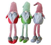ERSTUME Noël Gnome Décorations 3 Paquets Ornements de Père Noël Scandinave Fait à la Main Style scandinave Elfe Maison Décoration Ornements Cadeau de Noël