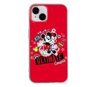 ERT GROUP Coque de téléphone Portable pour Apple Iphone 14 Original et sous Licence Officielle Disney Motif Mickey & Minnie 012 Parfaitement adapté à la Forme du téléphone Portable, Coque en TPU