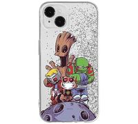 ERT GROUP Coque de téléphone Portable pour Apple Iphone 14 Plus Original et sous Licence Officielle Marvel Motif Guardians of The Galaxy 017, avec Effet de débordement de Paillettes