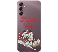 ERT GROUP Coque de téléphone Portable pour Samsung A14 4G/5G Original et sous Licence Officielle Disney Motif Mickey & Minnie 015 Parfaitement adapté à la Forme du téléphone Portable, partiel imprimé