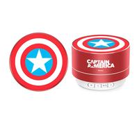 ERT Group Enceinte Bluetooth Marvel Captain America 001 – 3W, 300mAh, Jusqu'à 20h – Rouge