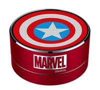 ERT GROUP Haut-Parleur Bluetooth Marvel Modèle Captain America 001, Haut-Parleur Portable 3 W, Microphone et Radio FM intégrés, Emplacement pour Carte Micro SD, Batterie Rechargeable