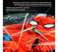 ERT GROUP Horloge murale Spiderman Marvel avec cadran brillant, diamètre 30,5 cm, alimentation par pile AA