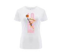 Ert Group Original et Licence Officielle Looney Tunes Blanc T-Shirt Femme Motif Space Jam 028, Surimpression One Face, Taille S, Space Jam 028 White, M