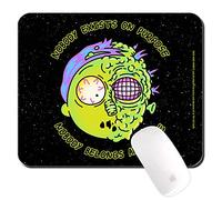 ERT GROUP Tapis de Souris Rick et Morty Original et sous Licence Officielle, Motif Rick et Morty 010 Noir Tapis de Souris d'ordinateur antidérapant 225 mm x 189 mm