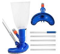 Ertisa Aspirateur Piscine,180cm Perche Aspirateurs à Main for Les piscines, Kit d'entretien pour Piscine Aspirateur de Piscine Portable avec Brosse et Sac Filet pour Piscine, étang, Feuilles et Sable